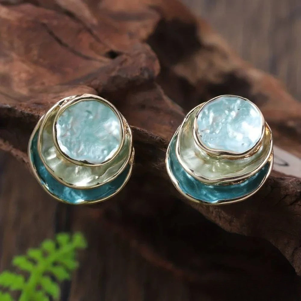 Vintage Silver Hoop Earrings