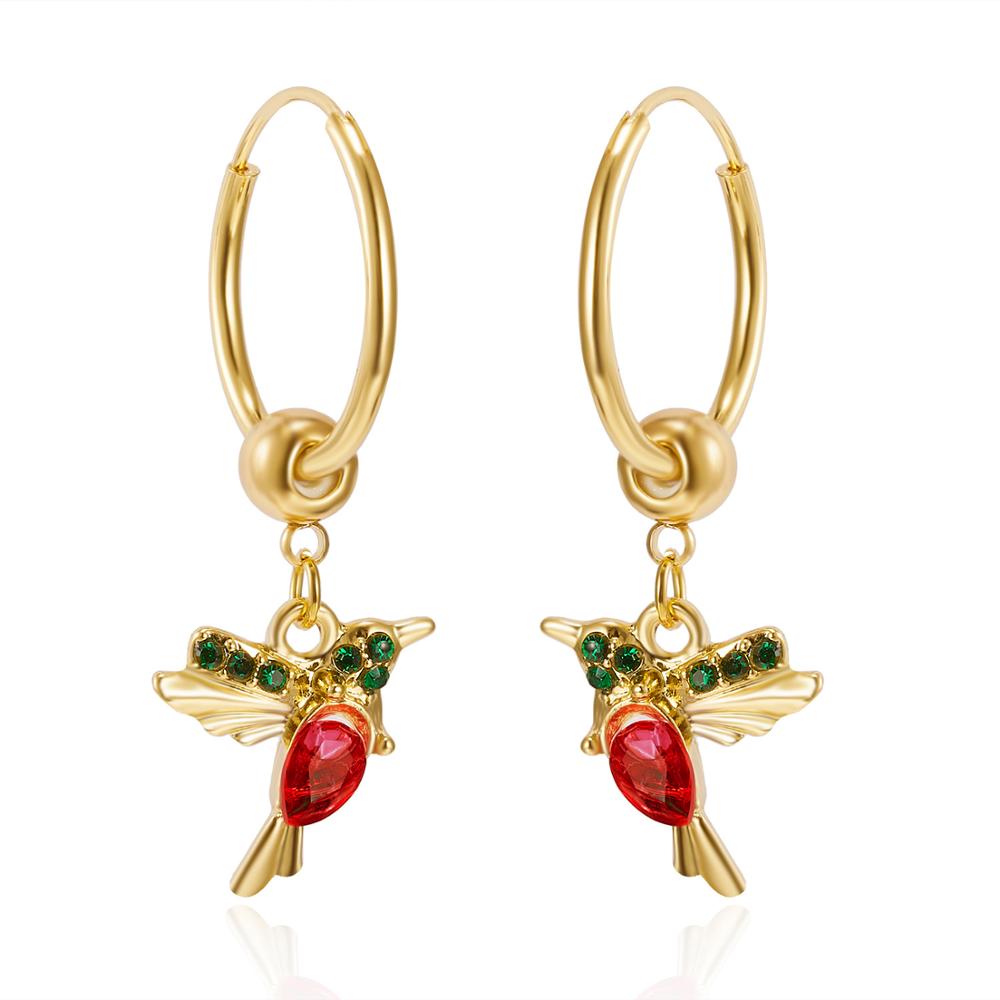 Limited Edition Flying Hummingbird with Zirconia Inlay