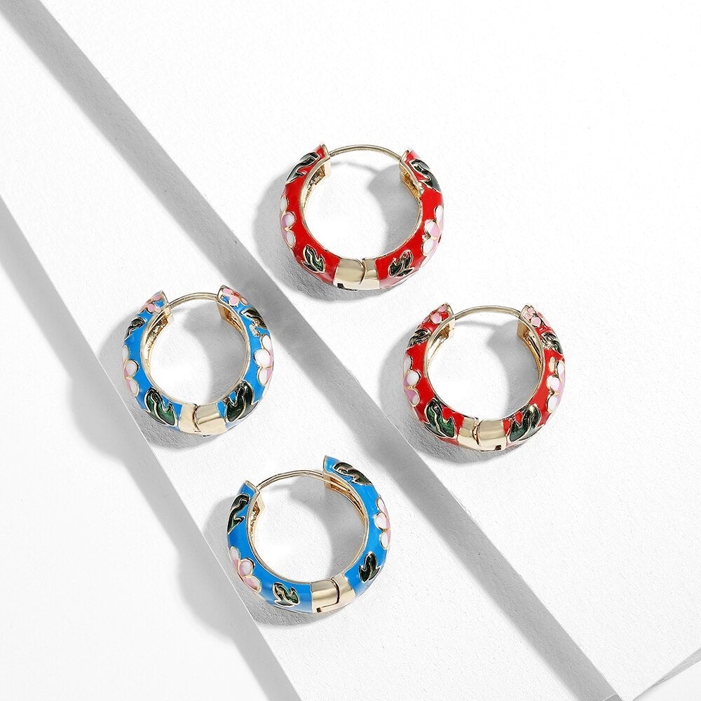Luxury floral earrings
