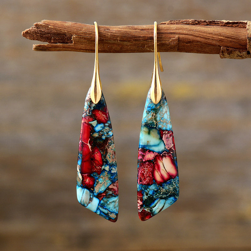 Imperial Jasper Zeya Earrings - Radiance