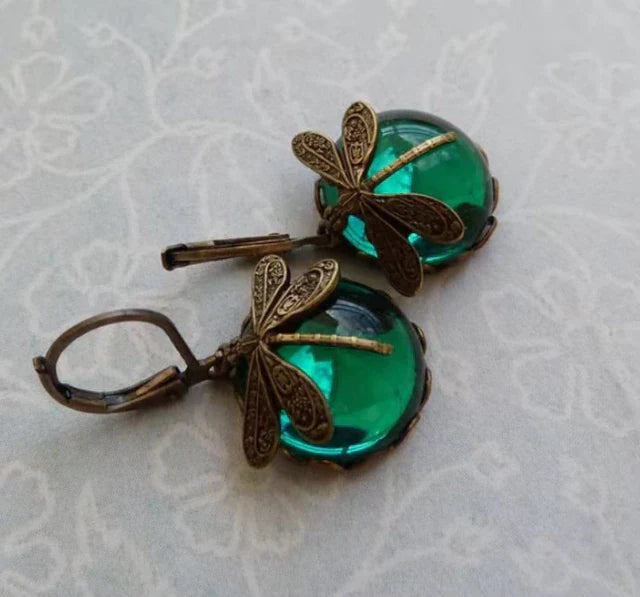 Spherical Dragonfly in Antique Gold