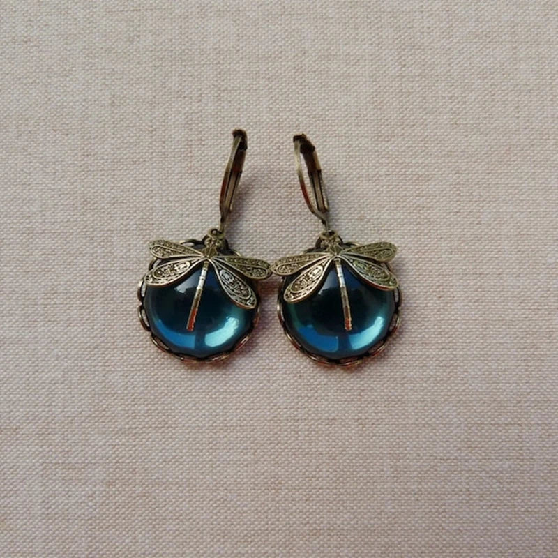 Spherical Dragonfly in Antique Gold