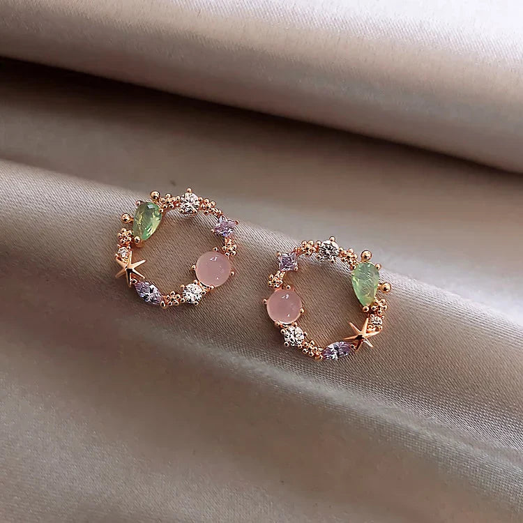 Floral with Zirconia in Gold