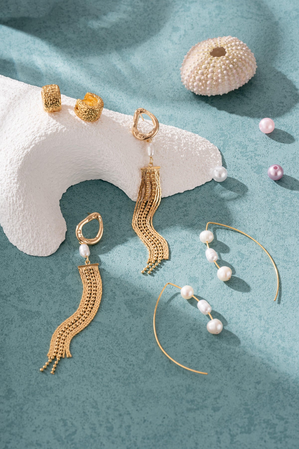 Elle Gold Huggie Earrings