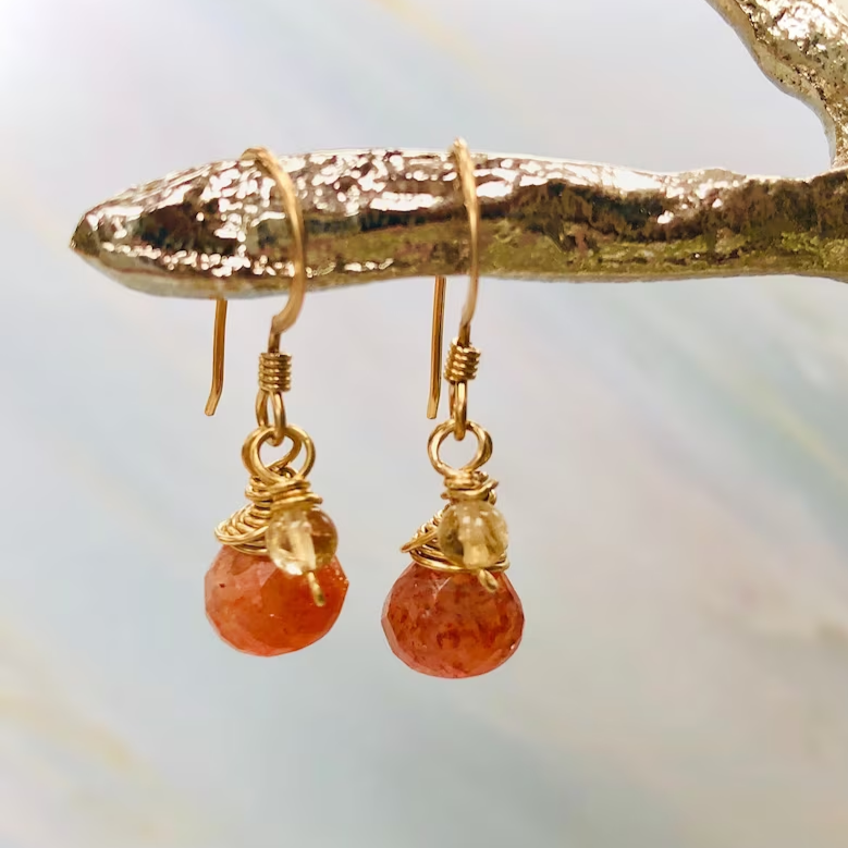 Vintage Orange Crystal