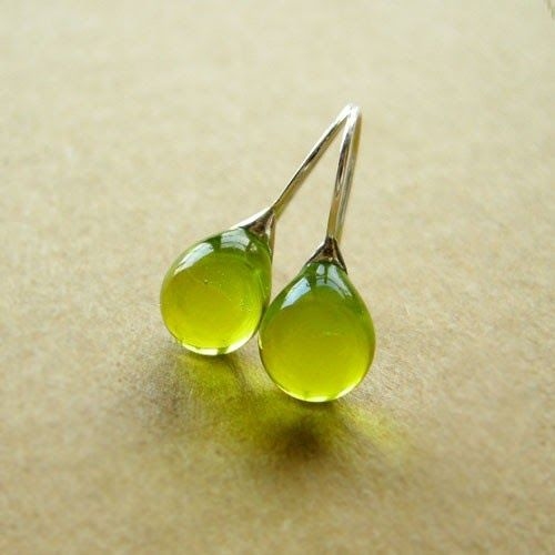 Vintage Olive Glass