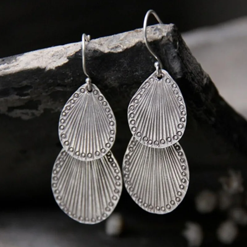 Vintage Silver Leaf Dangling
