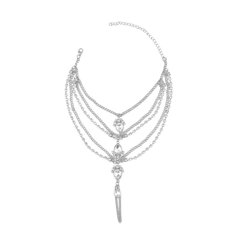 Lux Boho Beach Crystal Anklet
