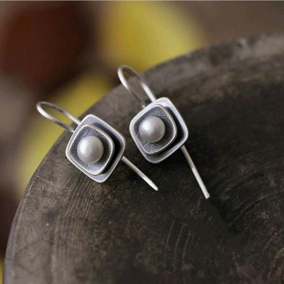 Boho Cubic Pearl  in Sterling Silver