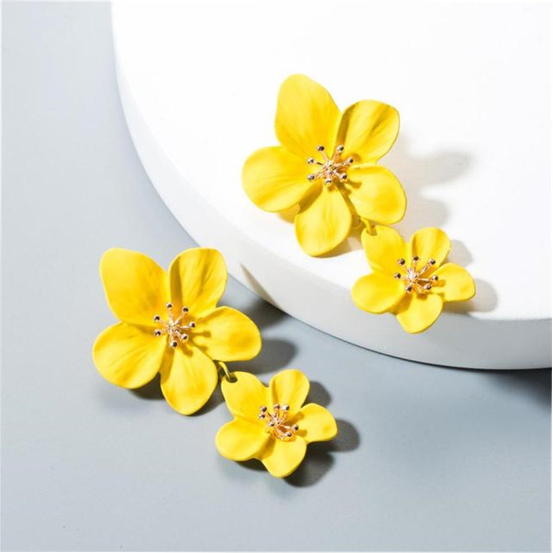 Yellow Flower  in Gold