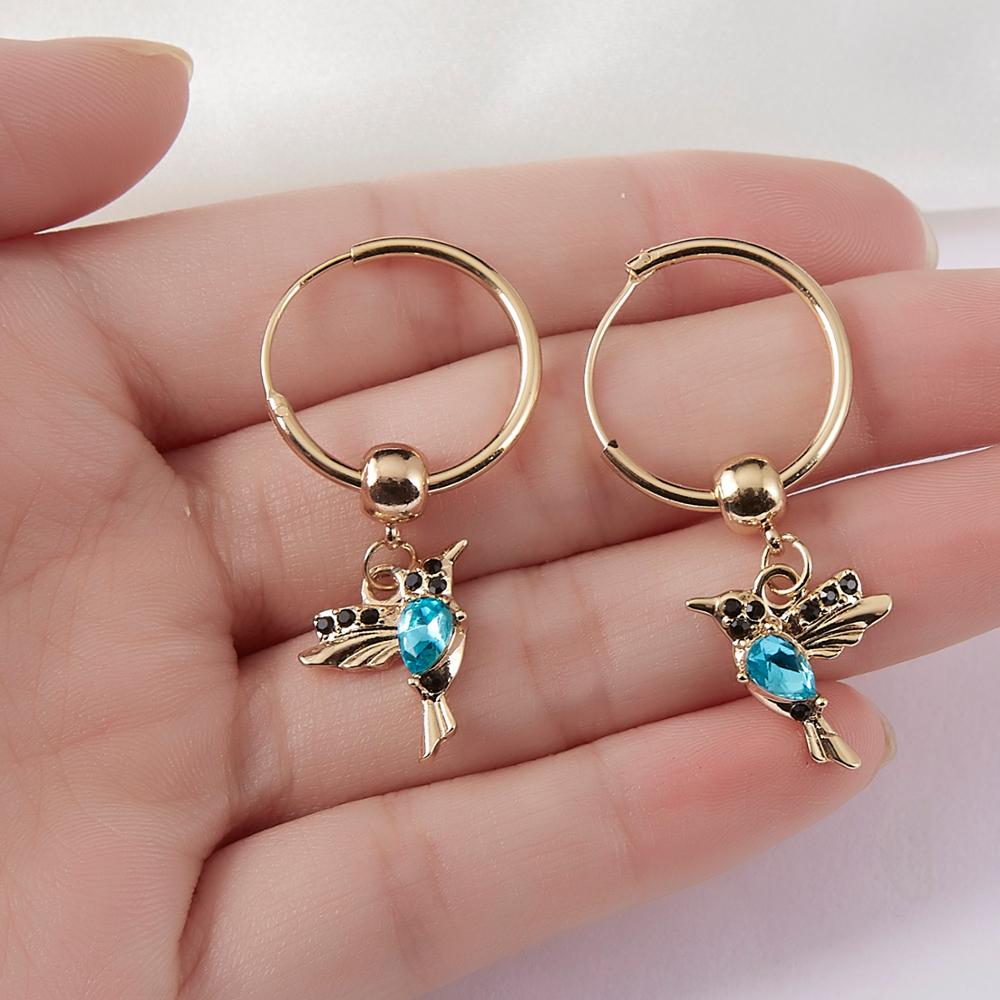 Limited Edition Flying Hummingbird  with Zirconia Inlay