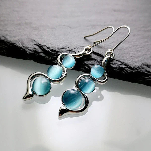 Blue Crystal Boho  in Silver