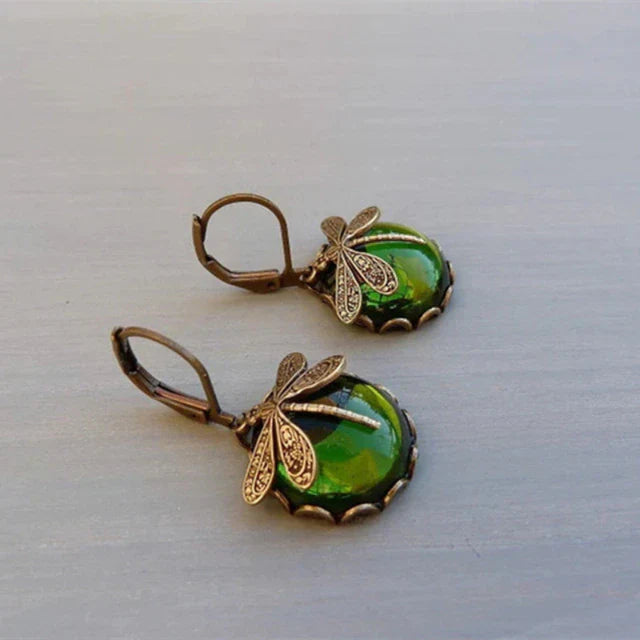 Spherical Dragonfly  in Antique Gold