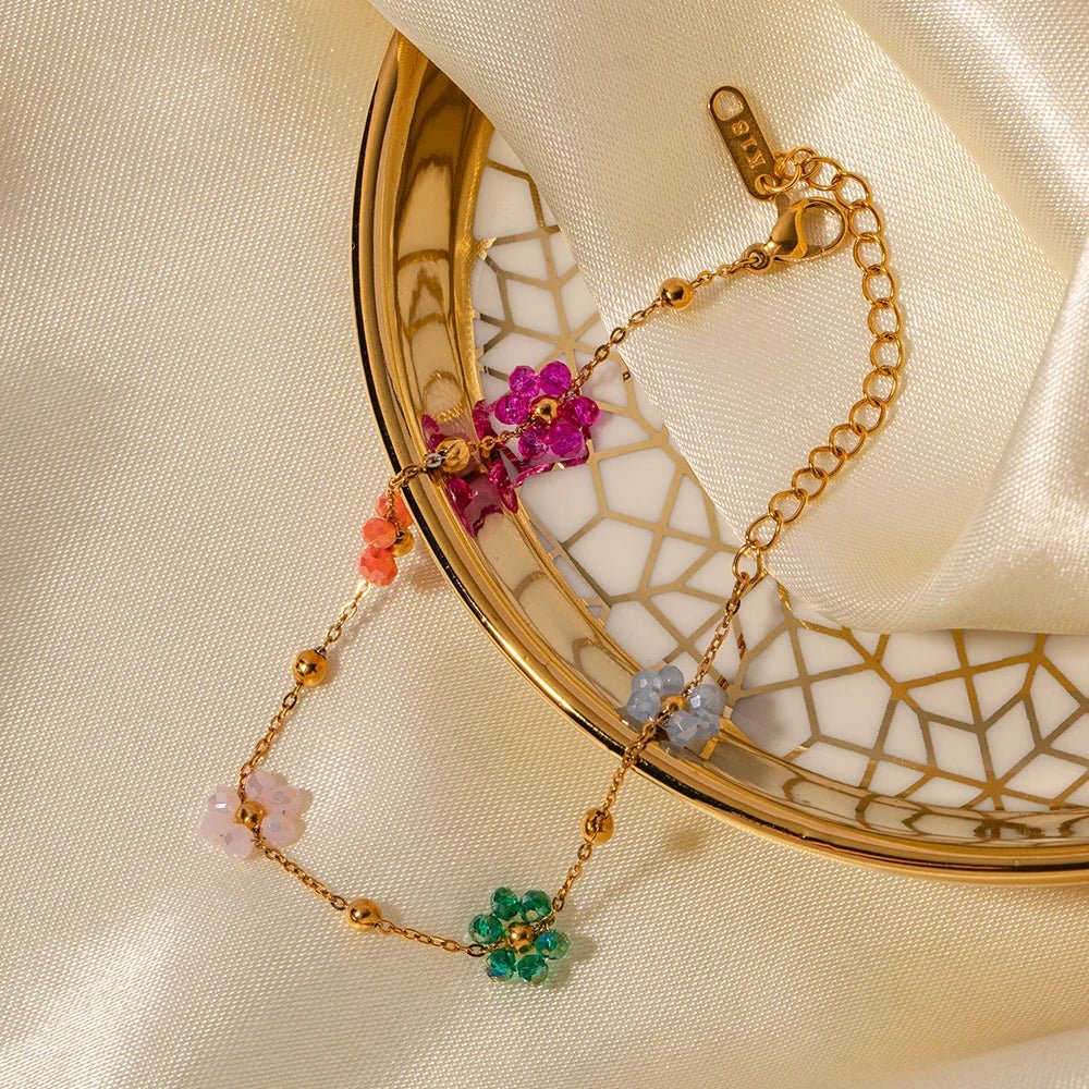 Dainty Spring Floral Jewelry Set
