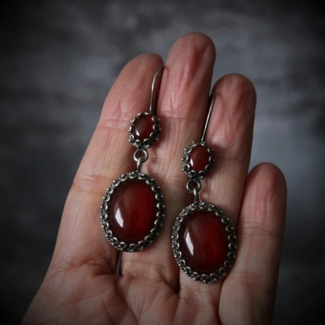 Boho  with Red Crystal
