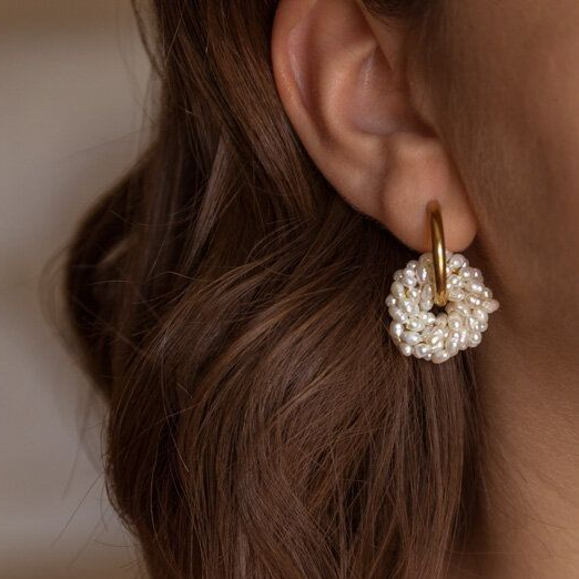 Vintage Inlaid Pearl Spiral