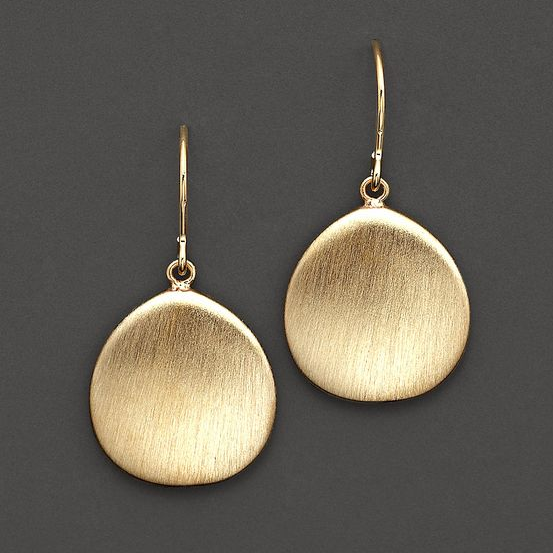 Gold ivy earrings