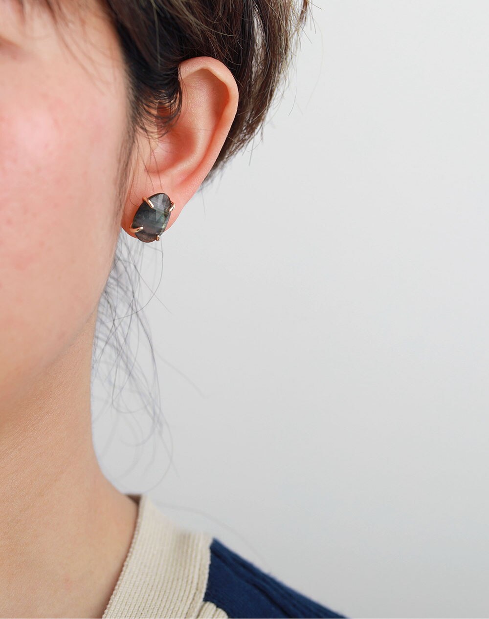 Labradorite Stud Earrings